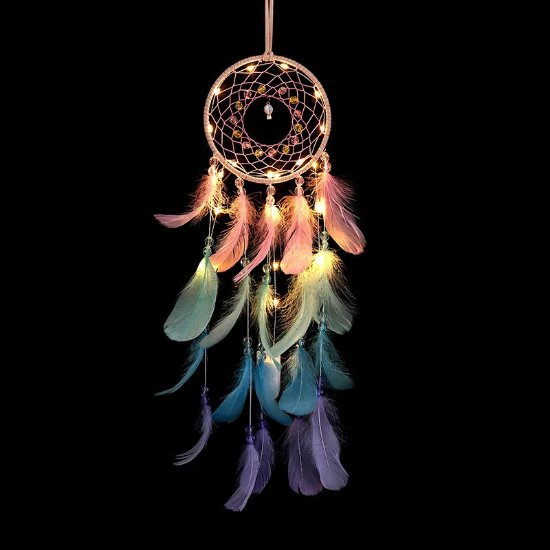 Baby Toy Gift Dream Catcher Led Handmade Dreamcatcher Feathers Night Light Wall Hanging Home Room Decoration Baby Wall Decor
Baby Toy Gift Dream Catcher Led Handmade Dreamcatcher Feathers Night Light Wall Hanging Home Room Decoration Baby Wall Decor
