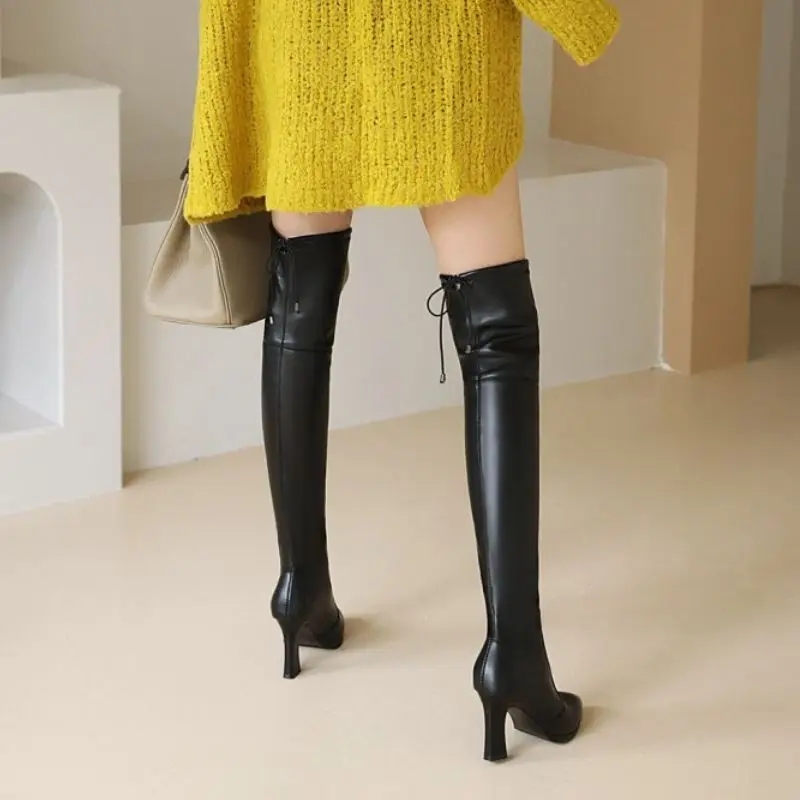 KemeKiss Women Over The Knee Boots Pointed Toe Chunky Heel Shoes Solid Color Sexy Ladies Footwear Winter Size 31-46
KemeKiss Women Over The Knee Boots Pointed Toe Chunky Heel Shoes Solid Color Sexy Ladies Footwear Winter Size 31-46
