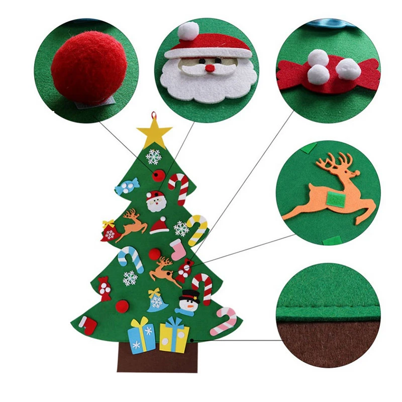Christmas Tree Hanging Pendant Kids Gifts Xmas Tree Door Three-dimensional DIY Hanging Pendant Felt Christmas Holiday Products
Christmas Tree Hanging Pendant Kids Gifts Xmas Tree Door Three-dimensional DIY Hanging Pendant Felt Christmas Holiday Products