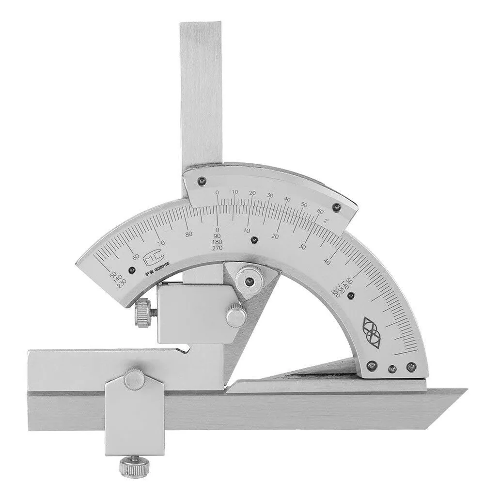Universal Bevel Protractor W/ Box 0-320° Angle Measuring Finder Ruler Tools D Measure Guide Woodworking Tools
Universal Bevel Protractor W/ Box 0-320° Angle Measuring Finder Ruler Tools D Measure Guide Woodworking Tools