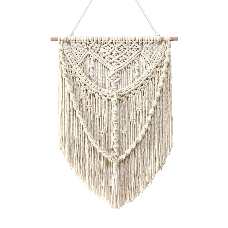Macrame Wall Hanging Tapestry Wall Decor Boho Chic Handmade Cotton Woven Bohemian Home Backdrop Decoration
Macrame Wall Hanging Tapestry Wall Decor Boho Chic Handmade Cotton Woven Bohemian Home Backdrop Decoration