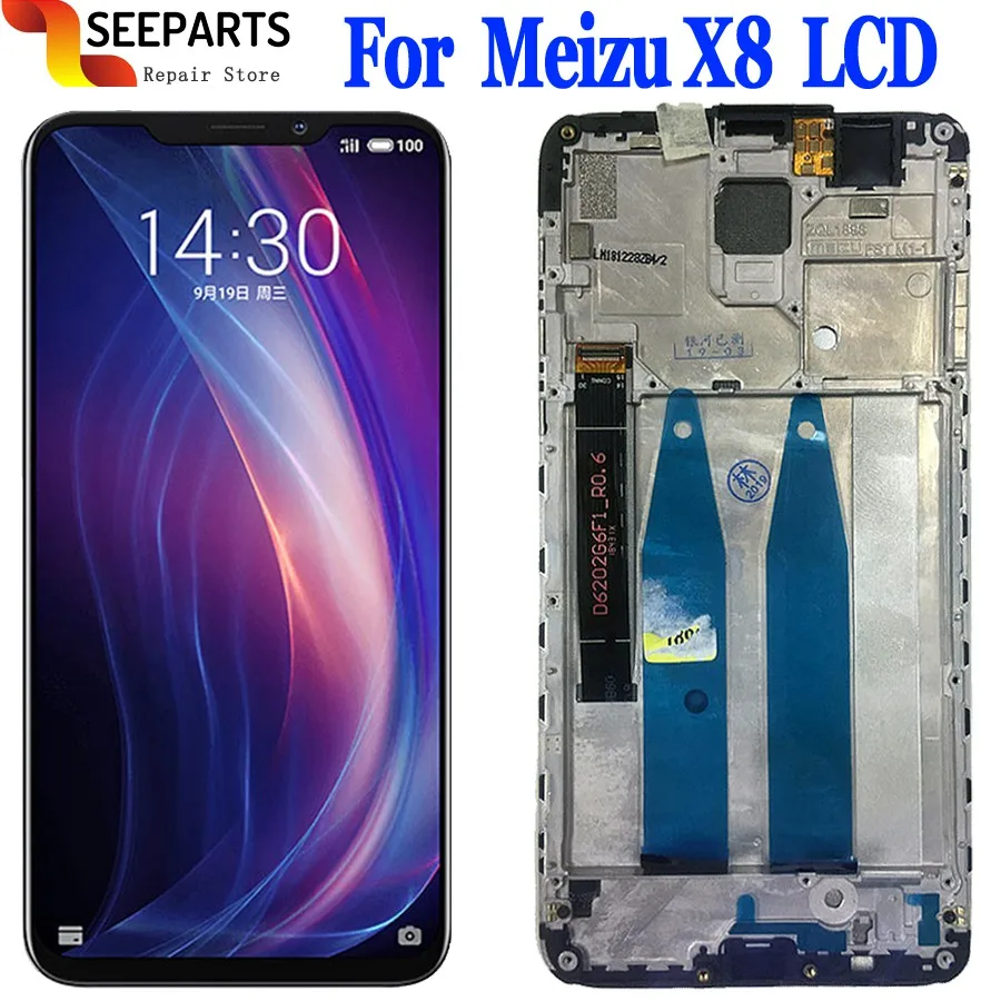 100% протестированный 6,2 "ЖК-дисплей для Meizu X8, кодирующий преобразователь сенсорного экрана в сборе, запасные части для Meizu X8, экран дисплея + И...
100% протестированный 6,2 "ЖК-дисплей для Meizu X8, кодирующий преобразователь сенсорного экрана в сборе, запасные части для Meizu X8, экран дисплея + И...