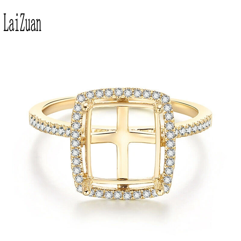LaiZuan Cushion Cut 8x9mm Solid 10K Yellow Gold 0.2ct Natural Diamonds Engagement Semi Mount Ring Women Trendy Fine Jewelry Gift
LaiZuan Cushion Cut 8x9mm Solid 10K Yellow Gold 0.2ct Natural Diamonds Engagement Semi Mount Ring Women Trendy Fine Jewelry Gift