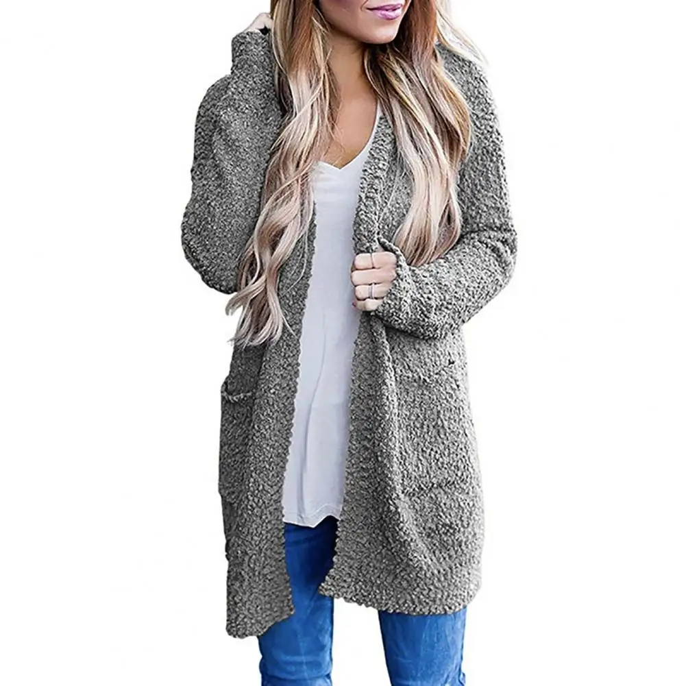 Knitwear Outerwear Stylish Big Pockets Warm Women Sweater Cardigan Skin-Touch Sweater Cardigan
Knitwear Outerwear Stylish Big Pockets Warm Women Sweater Cardigan Skin-Touch Sweater Cardigan