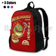 Rikimaru Ramen Hanamuras Best Outdoor Hiking Backpack Riding Climbing Sports Bag Rikimaru Ramen Japanesse Food Lizard Marrs