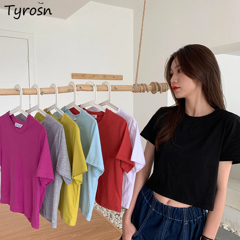 Укороченные топы, однотонные футболки с коротким рукавом, подходящие ко всему, разные цвета, s Harajuku, летние тонкие, 9 цветов, винтажные стильн...
Укороченные топы, однотонные футболки с коротким рукавом, подходящие ко всему, разные цвета, s Harajuku, летние тонкие, 9 цветов, винтажные стильн...