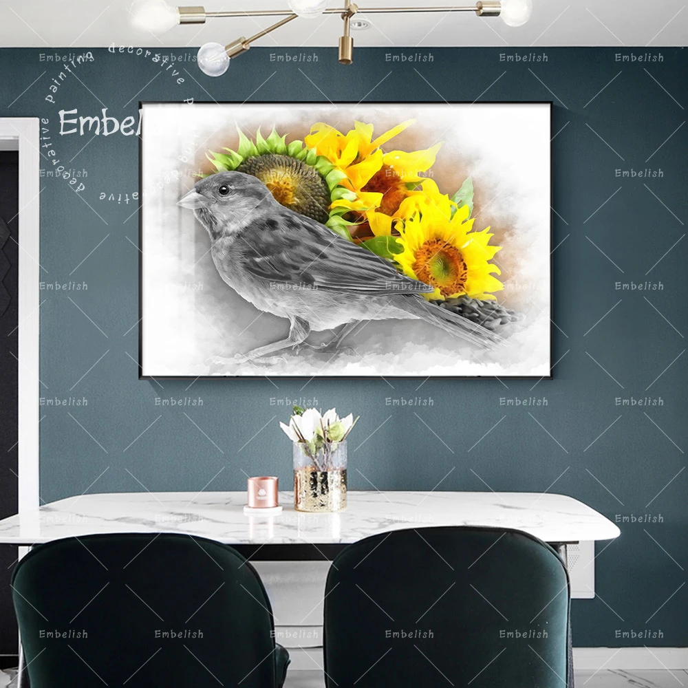 1 Pieces Fashion Landscape Pictures For Living Room Sparrow And Sunflower Modern Home Decor Posters HD Print Canvas Paintings
1 Pieces Fashion Landscape Pictures For Living Room Sparrow And Sunflower Modern Home Decor Posters HD Print Canvas Paintings