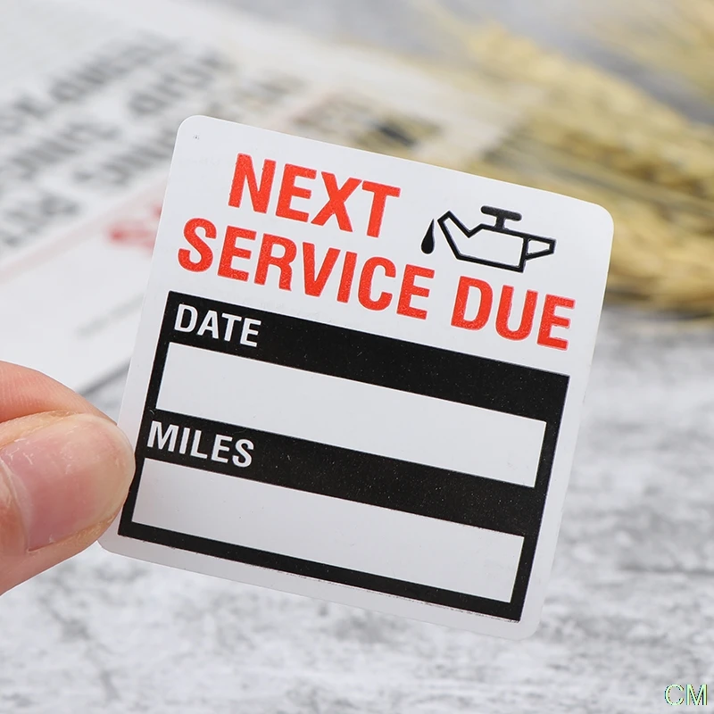 100pcs/roll Oil Change/Service Reminder Stickers Window Sticker Adhesive Labels Car Sticker
100pcs/roll Oil Change/Service Reminder Stickers Window Sticker Adhesive Labels Car Sticker