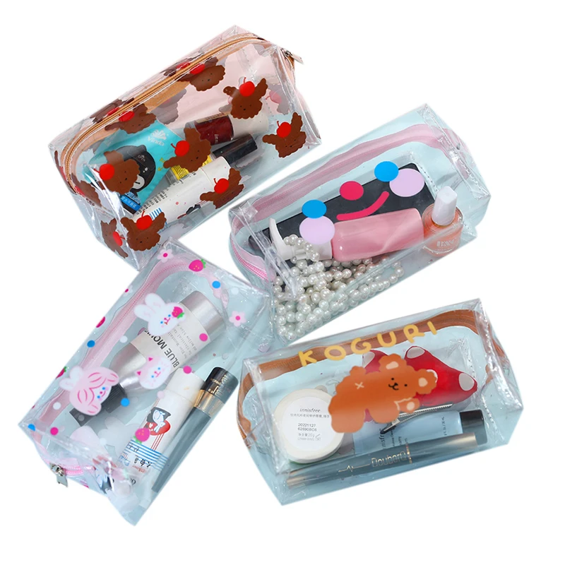 Ladies Transparent Makeup Bag Cute Cartoon Pattern Portable Travel Cosmetics Lipstick Facial Cleanser Nail Polish Storage Bag
Ladies Transparent Makeup Bag Cute Cartoon Pattern Portable Travel Cosmetics Lipstick Facial Cleanser Nail Polish Storage Bag