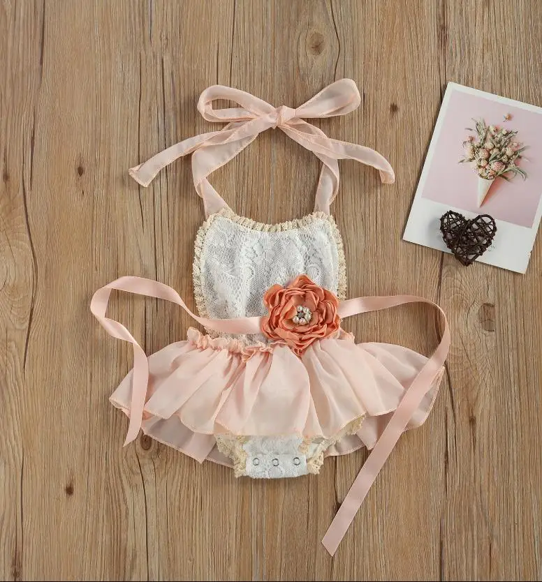 Newborn Baby Girl Lace Floral Bodysuits Dress Jumpsuit 3D Flower Belt Halter Baby Bodysuits Outfits Clothes Set 0-24 Months
Newborn Baby Girl Lace Floral Bodysuits Dress Jumpsuit 3D Flower Belt Halter Baby Bodysuits Outfits Clothes Set 0-24 Months