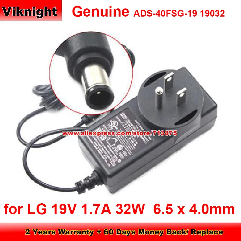 Genuine ADS-40FSG-19 19032 AC Adapter 19V 1.7A for LG IPS277L-BNY 24EN33 27MP35HA E2442TC 24MP55 EAY62790007 27MP47HQ-P 27EA63
Genuine ADS-40FSG-19 19032 AC Adapter 19V 1.7A for LG IPS277L-BNY 24EN33 27MP35HA E2442TC 24MP55 EAY62790007 27MP47HQ-P 27EA63