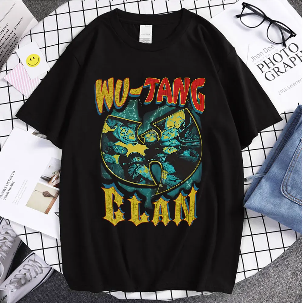 Hot Sale Couple Teetops Wu-Tang Clan Print T-Shirts Comfortable Summer Clothing Ulzzang Unsiex High Quality New Style Cotton Tee
Hot Sale Couple Teetops Wu-Tang Clan Print T-Shirts Comfortable Summer Clothing Ulzzang Unsiex High Quality New Style Cotton Tee