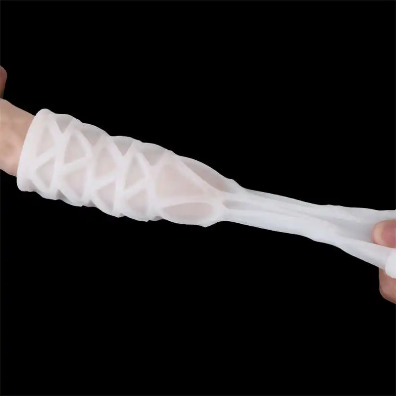 

Silicone Pussies Cock Rings Powerful Aphrodisiac Penis​ Sleeve Silicone Huge Didlo Toys For Adults 18 Man Masturbatory Toys