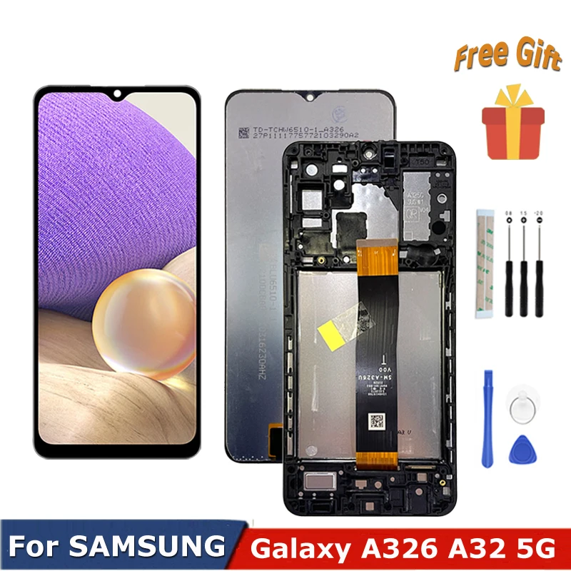 6.5" AAA+++ For Samsung Galaxy A32 5G LCD Display Panel Glass Touch Screen A326 SM-A326U A326B With Frame Digitizer Assembly
6.5" AAA+++ For Samsung Galaxy A32 5G LCD Display Panel Glass Touch Screen A326 SM-A326U A326B With Frame Digitizer Assembly