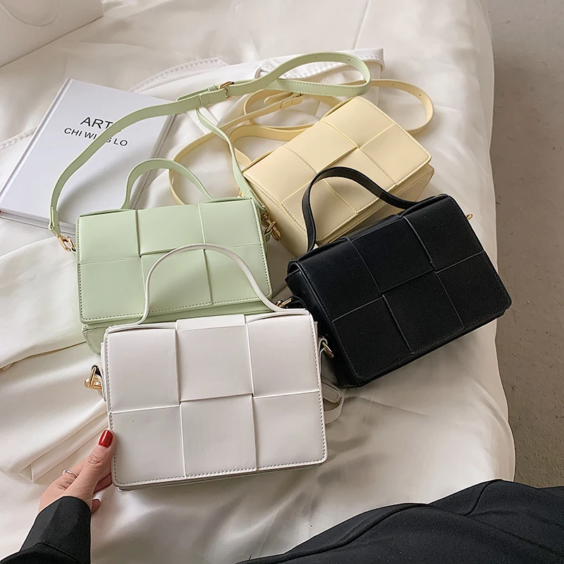 Weave Small Pu Leather Flap Crossbody Bags with Short Handles for Women 2021 Trend Branded Shoulder Handbags Totes Green Yellow
Weave Small Pu Leather Flap Crossbody Bags with Short Handles for Women 2021 Trend Branded Shoulder Handbags Totes Green Yellow