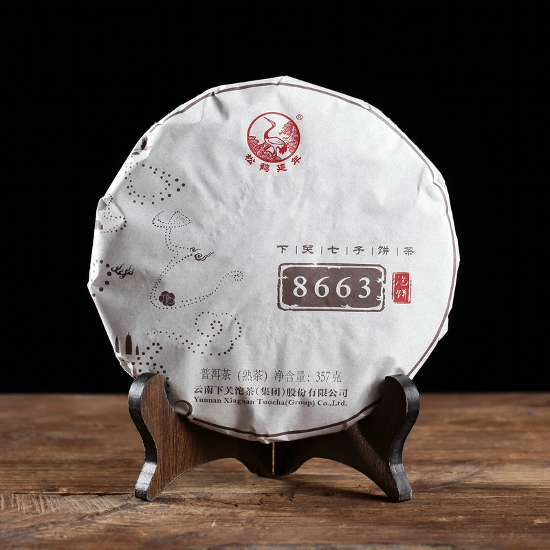 2018 год, Shu Pu-erh «рецепт 8663», завод Xiaguan, регион дали, спелый ПУ-erh 357 г
2018 год, Shu Pu-erh «рецепт 8663», завод Xiaguan, регион дали, спелый ПУ-erh 357 г