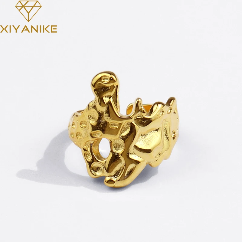 XIYANIKE 925 Sterling Silver Metal Creative Lava Exaggerated Irregular Ring Female Fashion Handmade Trend Couple Index Finger
XIYANIKE 925 Sterling Silver Metal Creative Lava Exaggerated Irregular Ring Female Fashion Handmade Trend Couple Index Finger