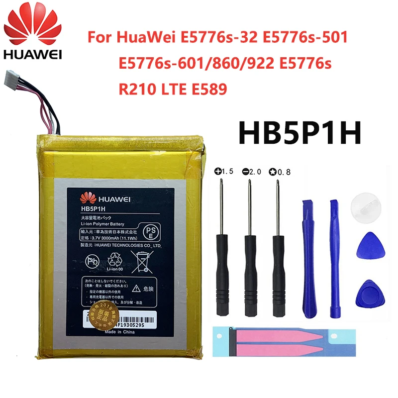 100% Original Hua wei Replacement Battery HB5P1H For Huawei LTE E5776s E589 R210 Authentic Battery 3000mAh
100% Original Hua wei Replacement Battery HB5P1H For Huawei LTE E5776s E589 R210 Authentic Battery 3000mAh