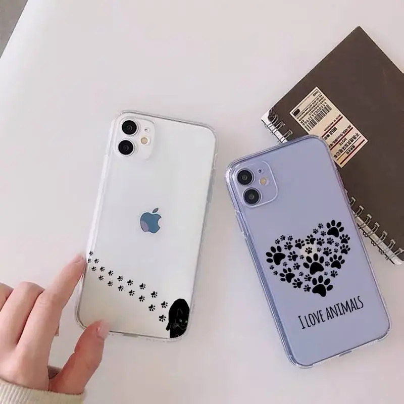dog footprint Paw Colorful Cute Phone Case For iphone 13 12 11 mini x xs xr pro max 8 7 6s 6 plus Transparent soft 
dog footprint Paw Colorful Cute Phone Case For iphone 13 12 11 mini x xs xr pro max 8 7 6s 6 plus Transparent soft
