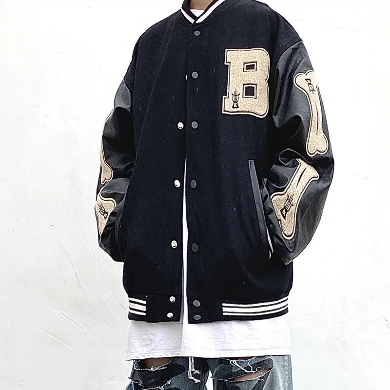 2021 new High street men's jacket autumn national fashion hip-hop woolen vintage baseball jacket women street High Quality coats 
2021 new High street men's jacket autumn national fashion hip-hop woolen vintage baseball jacket women street High Quality coats