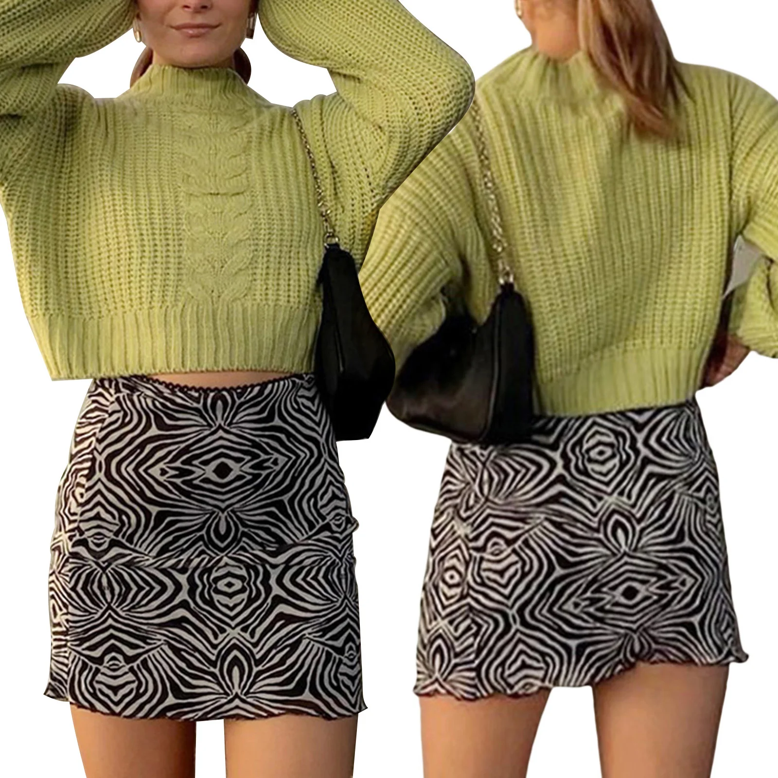 Women's Mesh Bodycon Mini Skirt Stylish Geometric Print High Waist Lace Trim Short Pencil Skirt
Women's Mesh Bodycon Mini Skirt Stylish Geometric Print High Waist Lace Trim Short Pencil Skirt