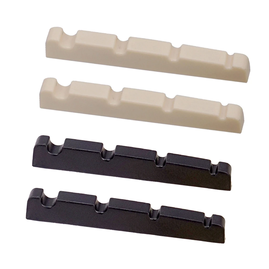 2pcs Electric Bass Slotted Curved Nut 4 String Guitar Bass Instrument Parts 
2pcs Electric Bass Slotted Curved Nut 4 String Guitar Bass Instrument Parts