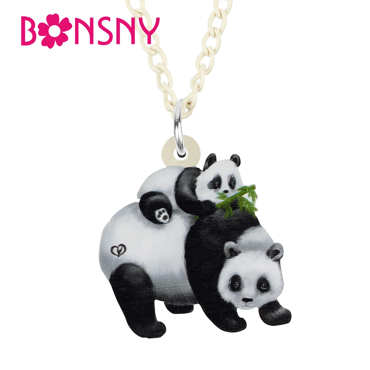 BONSNY Mother's Day Acrylic Sweet Black Panda Necklace Pendant Fashion Unique Chain Party Jewelry For Women Girls Teens Gifts
BONSNY Mother's Day Acrylic Sweet Black Panda Necklace Pendant Fashion Unique Chain Party Jewelry For Women Girls Teens Gifts