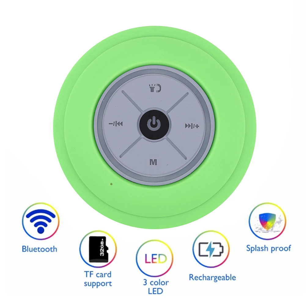 New Mini Shower Speaker Car Speaker Bluetooth-compatible Receiver Q9 Speaker Built-in Mic RGB Colorful Lights with Suction Cup
New Mini Shower Speaker Car Speaker Bluetooth-compatible Receiver Q9 Speaker Built-in Mic RGB Colorful Lights with Suction Cup