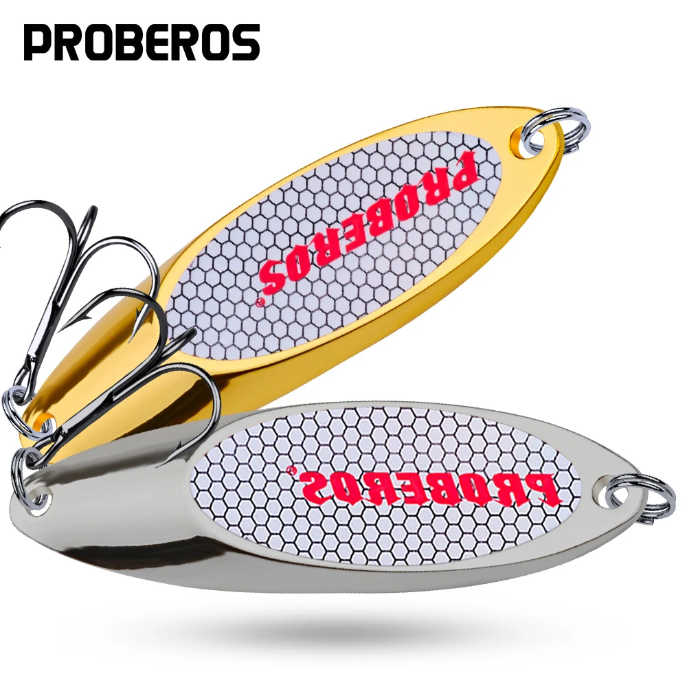 PROBEROS 1PCS Metal Spinner Spoon Fishing Lure 3g-60g Trout Hard Bait Sequins Noise Paillette Artificial Bait Hard Lures Tackle
PROBEROS 1PCS Metal Spinner Spoon Fishing Lure 3g-60g Trout Hard Bait Sequins Noise Paillette Artificial Bait Hard Lures Tackle
