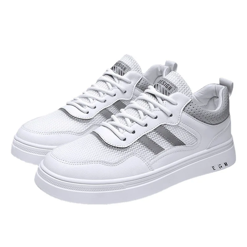 Mesh Men's Sneakers Thick-soled Casual Shoes 2021 Fashionable Comfortable Breathable Sneakers Classic All-match White Shoes Men 
Mesh Men's Sneakers Thick-soled Casual Shoes 2021 Fashionable Comfortable Breathable Sneakers Classic All-match White Shoes Men
