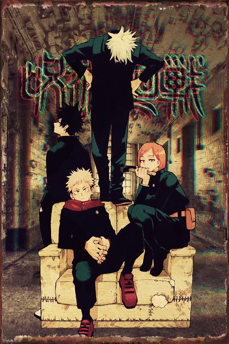 Металлический жестяной знак juютсу Kaisen, оловянные таблички, Настенный декор, украшение для комнаты в стиле ретро, винтажное украшение для тв... 
Металлический жестяной знак juютсу Kaisen, оловянные таблички, Настенный декор, украшение для комнаты в стиле ретро, винтажное украшение для тв...