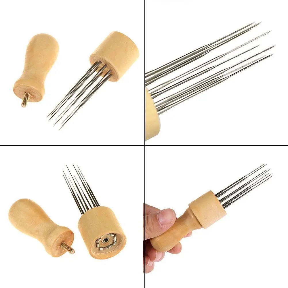 DIY Felting Needle with Eight Needles tool Craft Wool Felting Tool handle efficient Felt Punch more with wood Stitch I2C5
DIY Felting Needle with Eight Needles tool Craft Wool Felting Tool handle efficient Felt Punch more with wood Stitch I2C5