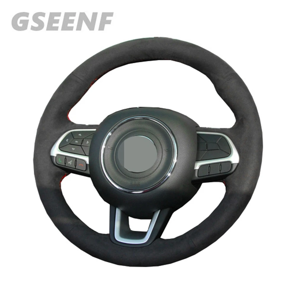 Car Accessories Steering Wheel Cover For Jeep Renegade 2014-2020 Compass 2017-2020 Black Hand-stitched Comfortable Suede
Car Accessories Steering Wheel Cover For Jeep Renegade 2014-2020 Compass 2017-2020 Black Hand-stitched Comfortable Suede