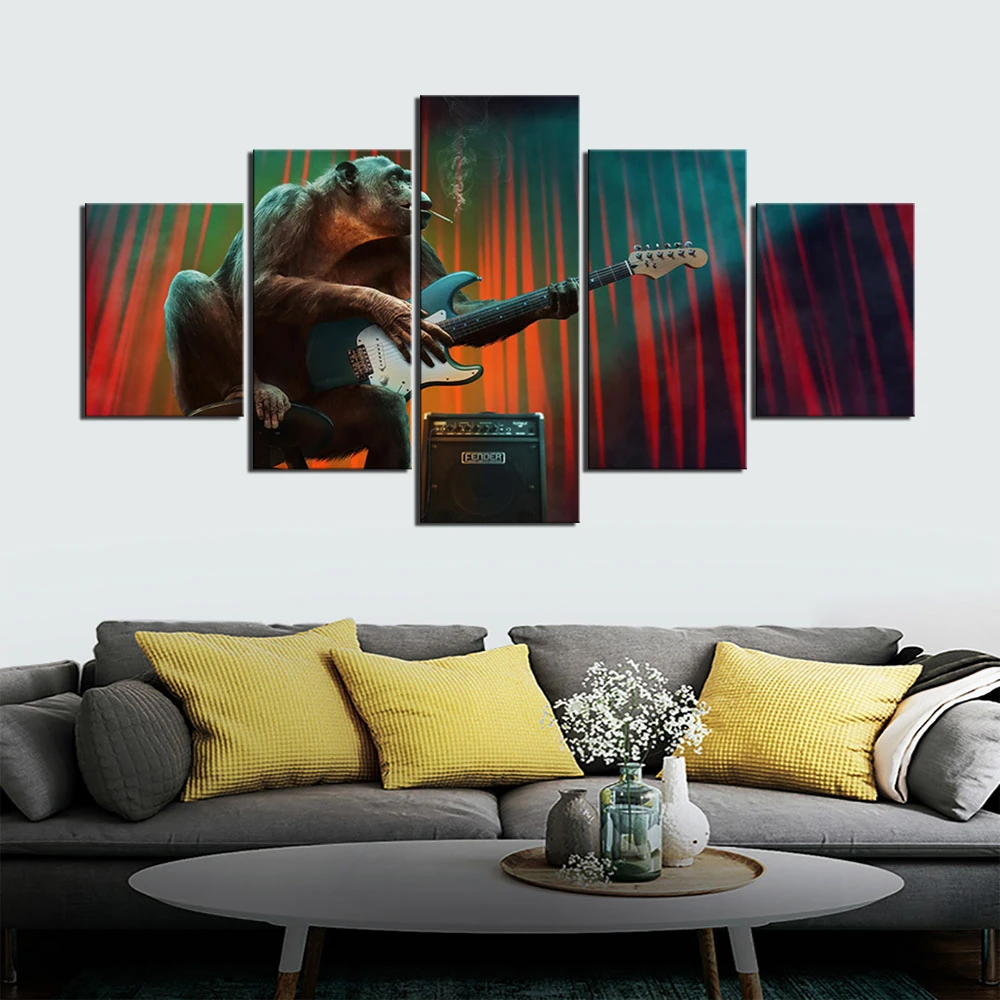 Modern Animal Orangutan Wall Art 5 Pieces Canvas Painting Poster Print Canvas Art Pictures for Living Room Home Decor
Modern Animal Orangutan Wall Art 5 Pieces Canvas Painting Poster Print Canvas Art Pictures for Living Room Home Decor