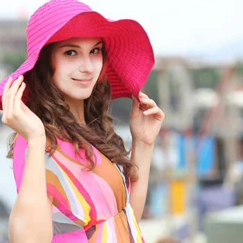 Ladies Hat Seaside Vacation Beach Hat Striped Foldable Outdoor Dome Big Brim Straw Hat
Ladies Hat Seaside Vacation Beach Hat Striped Foldable Outdoor Dome Big Brim Straw Hat