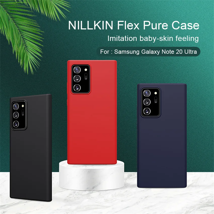 For Samsung Galaxy Note 20 Ultra Case NILLKIN Silicone Fitted Case Cover Flex Pure Case Anti-Fingerprint Cover
For Samsung Galaxy Note 20 Ultra Case NILLKIN Silicone Fitted Case Cover Flex Pure Case Anti-Fingerprint Cover