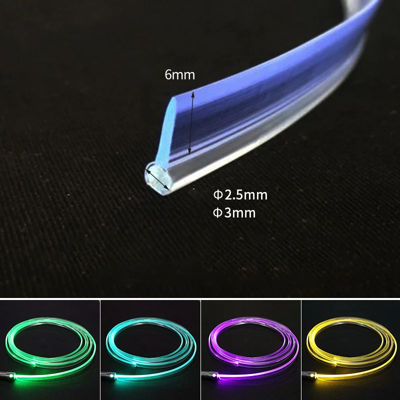 RGB Car EL Neon Strip Light Car Ambient Light Sound Control Light LED Decorative Auto Atmosphere Lamp With 12V Optical Fiber Bar
RGB Car EL Neon Strip Light Car Ambient Light Sound Control Light LED Decorative Auto Atmosphere Lamp With 12V Optical Fiber Bar