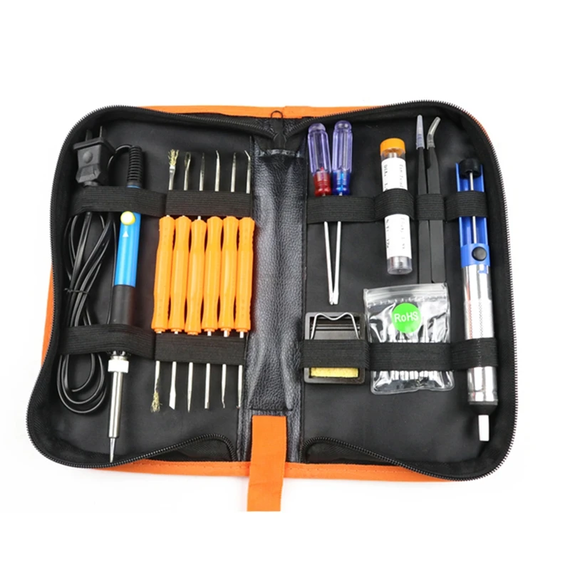 20Pcs Electric Soldering Iron Welding Tool Kit 110V 60W Control Welding Station Tip Case
20Pcs Electric Soldering Iron Welding Tool Kit 110V 60W Control Welding Station Tip Case