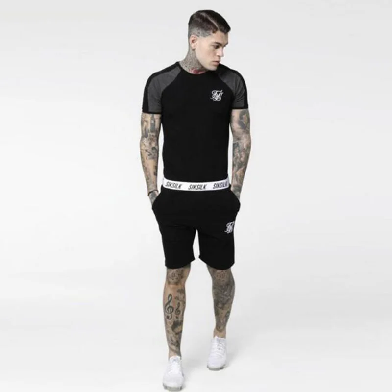 2020 Summer New Tide Brand Men's Shorts Sik Silk Embroidery High-Quality Cotton Street Fashion Casual Sports Five-Point | Мужская