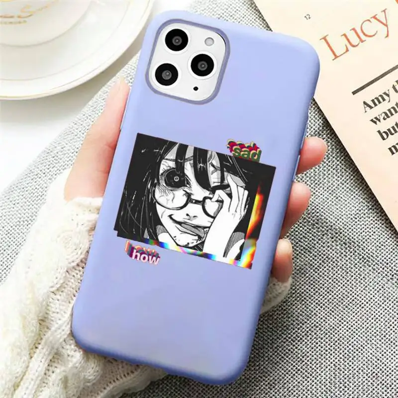 Sad Japanese Anime Aesthetic luxury Phone Case coque Candy Color for iPhone 11 12 mini pro XS MAX 8 7 6 6S Plus X SE 2020 XR 
Sad Japanese Anime Aesthetic luxury Phone Case coque Candy Color for iPhone 11 12 mini pro XS MAX 8 7 6 6S Plus X SE 2020 XR