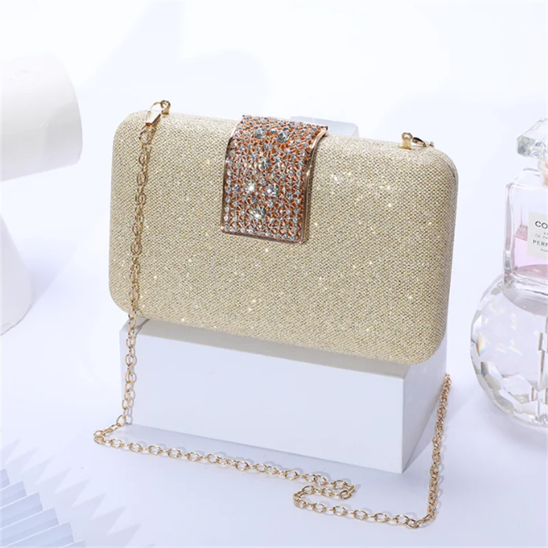 New Women Diamond Shoulder Bags Mini Gold Wallets With Chain Fashion Bling Dinner Purse For Ladies Drop Shipping
New Women Diamond Shoulder Bags Mini Gold Wallets With Chain Fashion Bling Dinner Purse For Ladies Drop Shipping
