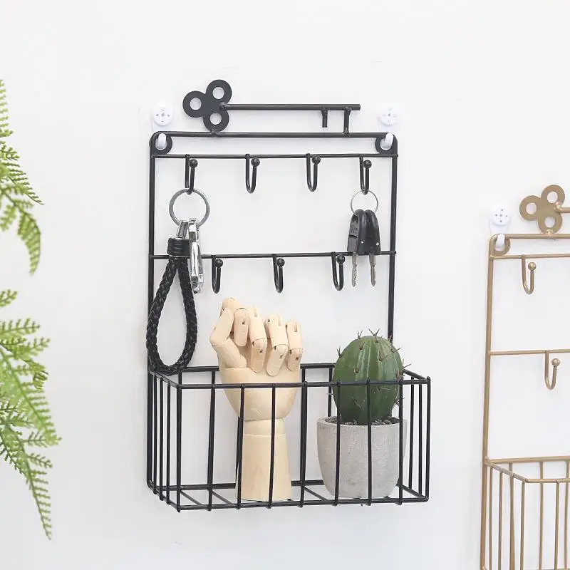 Keys Iron Storage Rack Wall Decor Hooks Rail Stainless Steel Living Room Clothes Hat Shelves Home Decoration Hanging Organizer
Keys Iron Storage Rack Wall Decor Hooks Rail Stainless Steel Living Room Clothes Hat Shelves Home Decoration Hanging Organizer