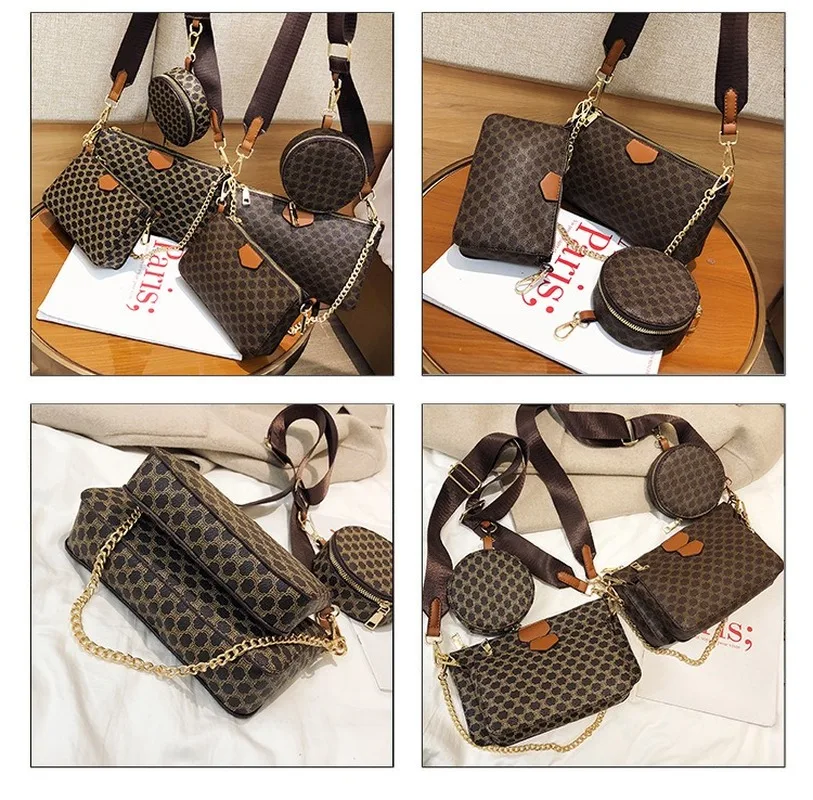 Women's bag 2020 Korean fashion printing chain shoulder bag small shoulder bag crossbody bag three-piece
Women's bag 2020 Korean fashion printing chain shoulder bag small shoulder bag crossbody bag three-piece