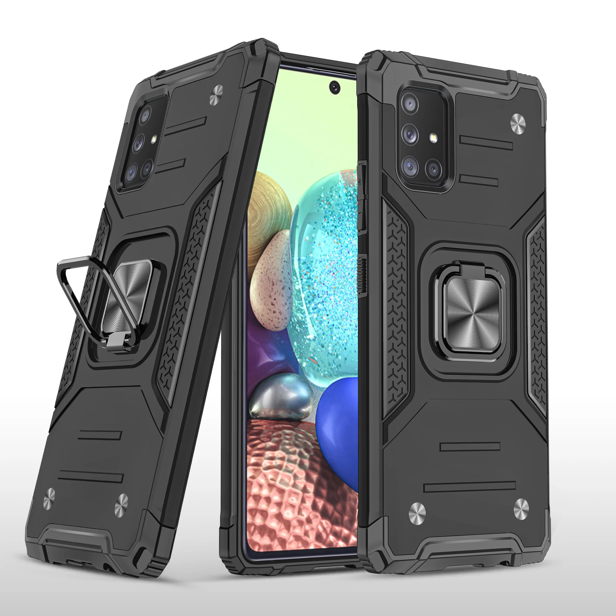Luxury Shockproof Armor Ring Phone Case For Samsung Galaxy A11 A12 F12 A21 A31 A41 A51 A71 4G 5G Car Magnetic Stand Back Cover
Luxury Shockproof Armor Ring Phone Case For Samsung Galaxy A11 A12 F12 A21 A31 A41 A51 A71 4G 5G Car Magnetic Stand Back Cover