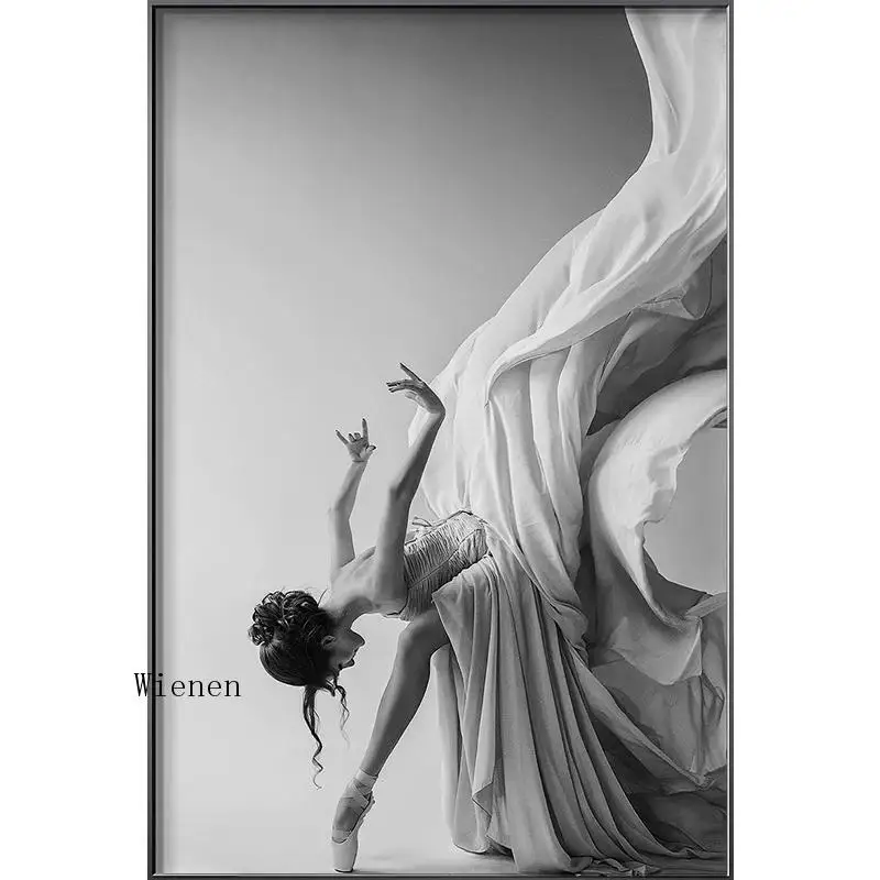 Modern Ballet Dancing Girl Canvas Painting Poster and Print Black and White Pictures for Living Room Bedroom Aisle Wall Art
Modern Ballet Dancing Girl Canvas Painting Poster and Print Black and White Pictures for Living Room Bedroom Aisle Wall Art