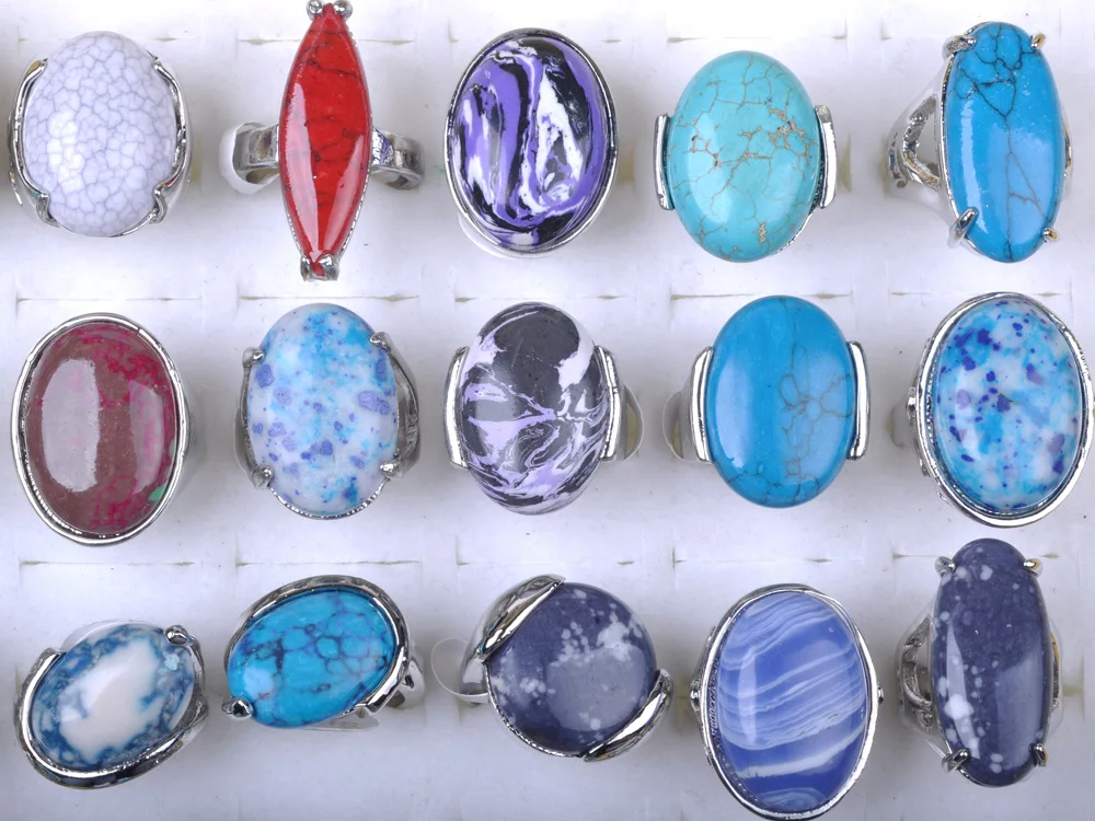 20pcs Random Style Natural Stone Rings Mix and match Bohemian Retro Crystal Ring Women Finger Rings Party Wedding Jewelry Gift
20pcs Random Style Natural Stone Rings Mix and match Bohemian Retro Crystal Ring Women Finger Rings Party Wedding Jewelry Gift