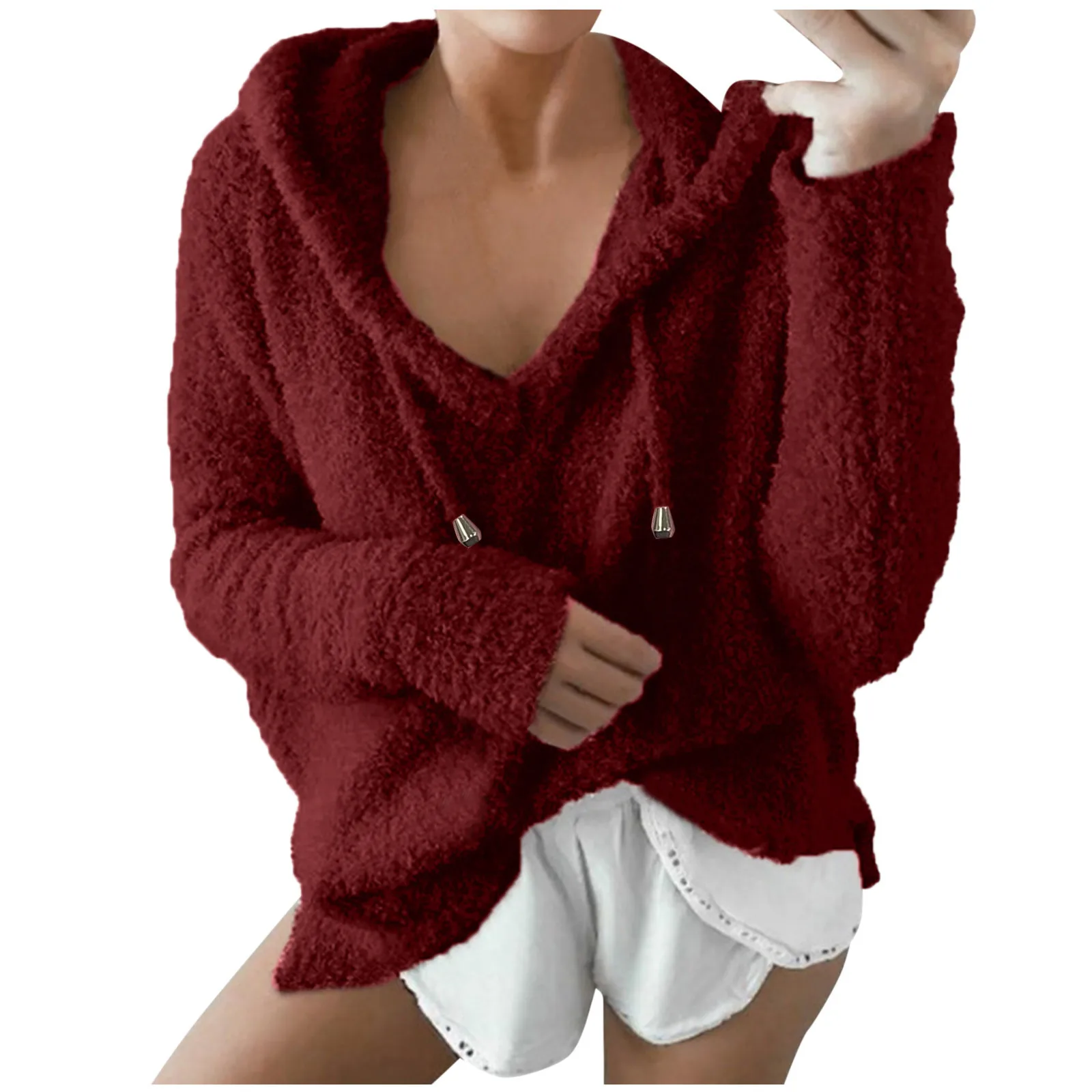 Women Sweatshirt Jacket Women's Plush Mohair Drawstring Sweatershirt Top Pullover Oversized Hoodie Sudaderas Con Capucha #H
Women Sweatshirt Jacket Women's Plush Mohair Drawstring Sweatershirt Top Pullover Oversized Hoodie Sudaderas Con Capucha #H