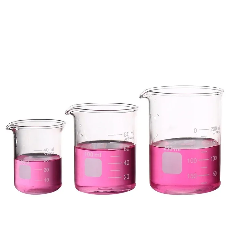 1 Pack Glass Measuring Low Form Beaker Set 50ml 100ml 250ml Glass Graduated Beaker Set
1 Pack Glass Measuring Low Form Beaker Set 50ml 100ml 250ml Glass Graduated Beaker Set