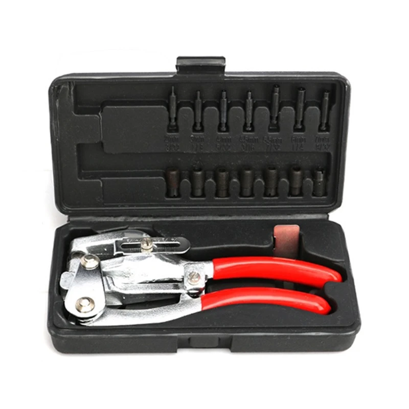 16 in 1 Punching Pliers Manual Tool Set for Piercing Sheet Metal Iron Sheet Stainless Steel Brass Labor-saving Practical
16 in 1 Punching Pliers Manual Tool Set for Piercing Sheet Metal Iron Sheet Stainless Steel Brass Labor-saving Practical