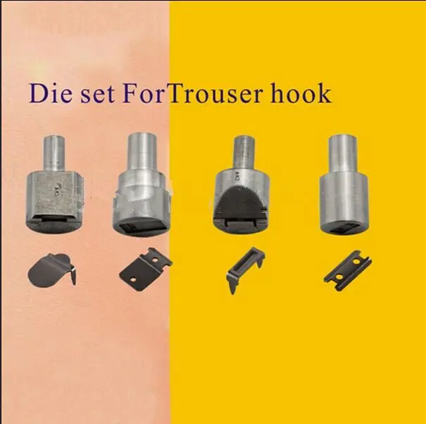 Die Press Machine for Install Buttons Mould 1 Set of Assembling tool & mould & Diesets for 4-part trousers hooks 002
Die Press Machine for Install Buttons Mould 1 Set of Assembling tool & mould & Diesets for 4-part trousers hooks 002